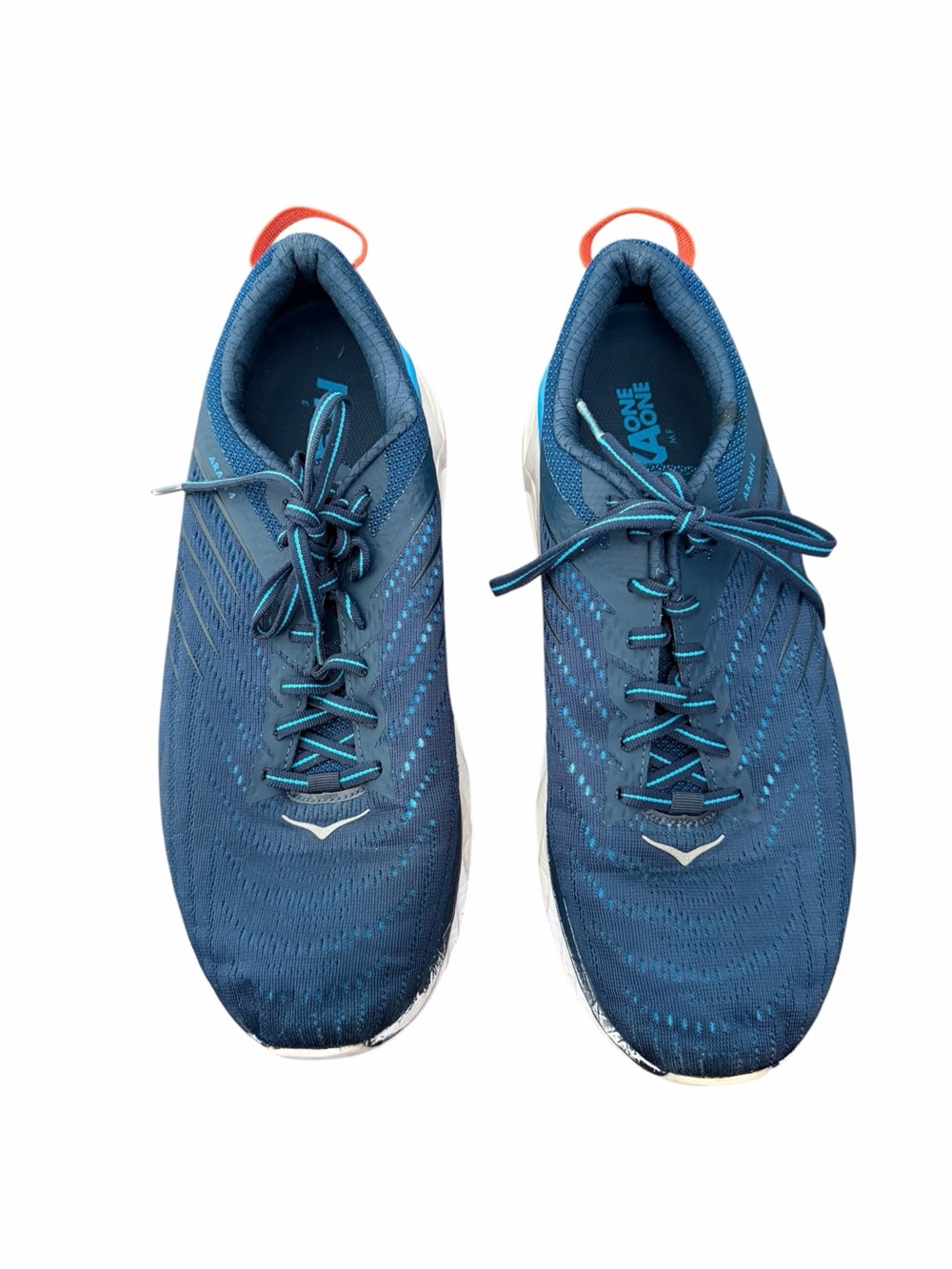 HOKA One One Arahi 4 Wide Men’s Running Shoes Blue Size 10 2E